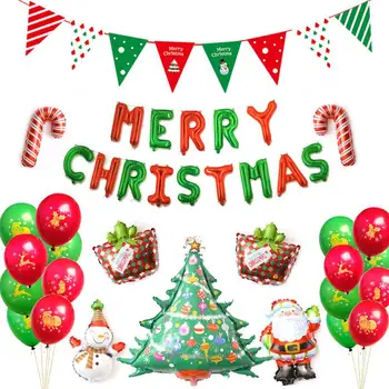 New Merry Christmas Party Balloon Flag Banner Christmas Tree Santa Snowman Balloon Sets Christmas Decorations 
New Merry Christmas Party Balloon Flag Banner Christmas Tree Santa Snowman Balloon Sets Christmas Decorations
