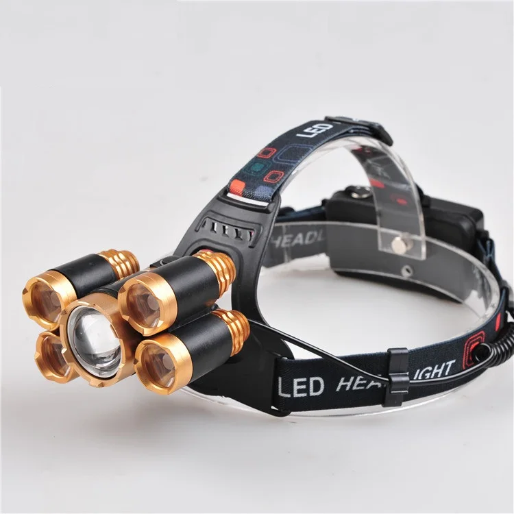1 set T6 Outdoor Strong Light 5LED Headlamp Aircraft Lamp Tent Camping Mountaineering Night Fishing Long-range Focus Headlamp
1 set T6 Outdoor Strong Light 5LED Headlamp Aircraft Lamp Tent Camping Mountaineering Night Fishing Long-range Focus Headlamp
