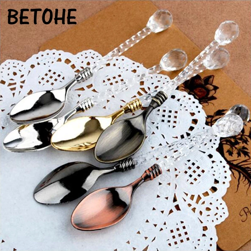 Transparent glossy coffee plastic crystal spoon handle vintage dessert yogurt spoon dessert table decoration spoon
Transparent glossy coffee plastic crystal spoon handle vintage dessert yogurt spoon dessert table decoration spoon