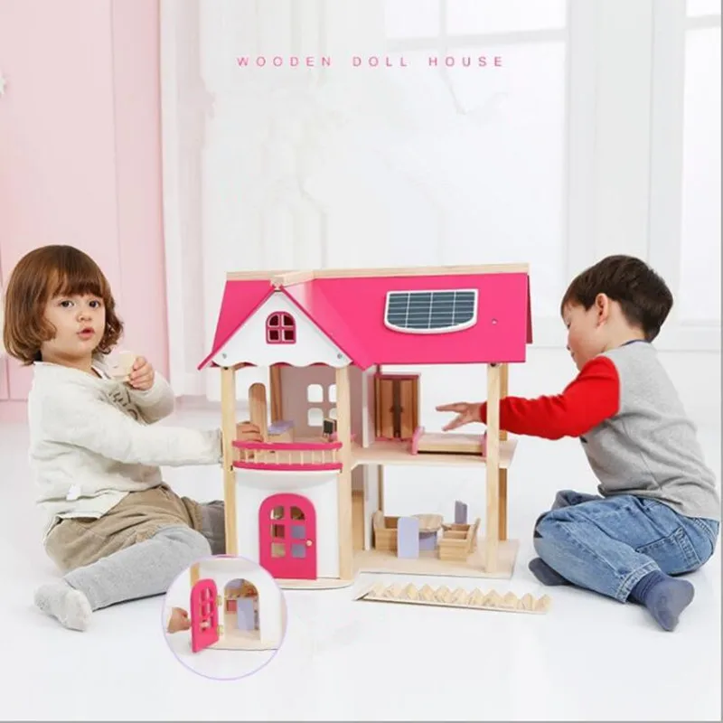 Pink Princess Doll House Villa Wooden House Cabin House DIY Puzzle Assembly Wooden Toys for Children Christmas Birthday Gifts
Pink Princess Doll House Villa Wooden House Cabin House DIY Puzzle Assembly Wooden Toys for Children Christmas Birthday Gifts