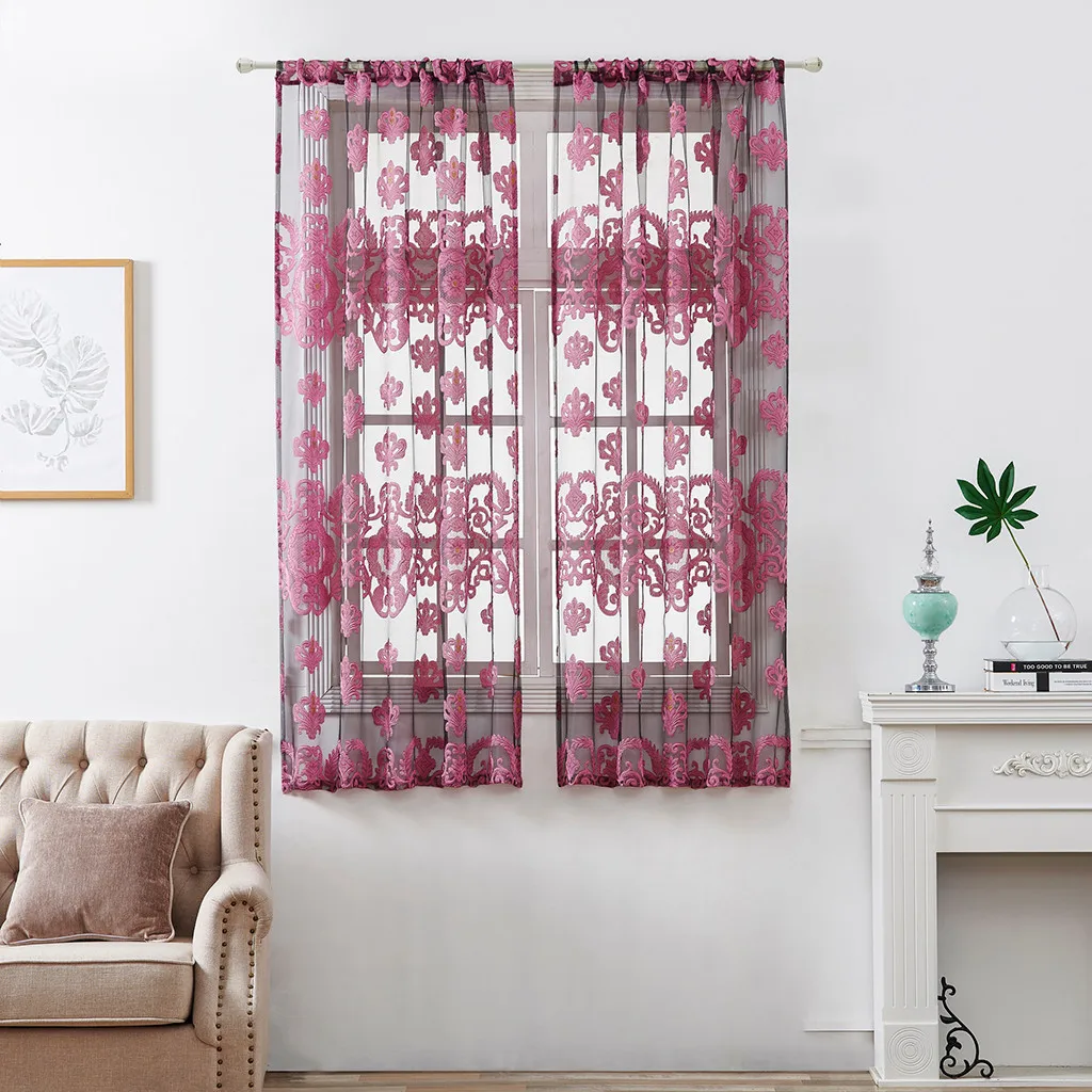 Peony Sheer Curtain Tulle Window Treatment Voile Drape Valance Panel Fabric cortinas dormitorio for Bedroom Living Room
Peony Sheer Curtain Tulle Window Treatment Voile Drape Valance Panel Fabric cortinas dormitorio for Bedroom Living Room