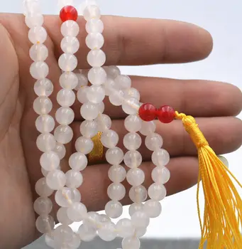 Natural 6mm stone Buddhist white jade 108 Prayer Beads Mala Bracelet Necklace AA jade Jewelry crystal
Natural 6mm stone Buddhist white jade 108 Prayer Beads Mala Bracelet Necklace AA jade Jewelry crystal