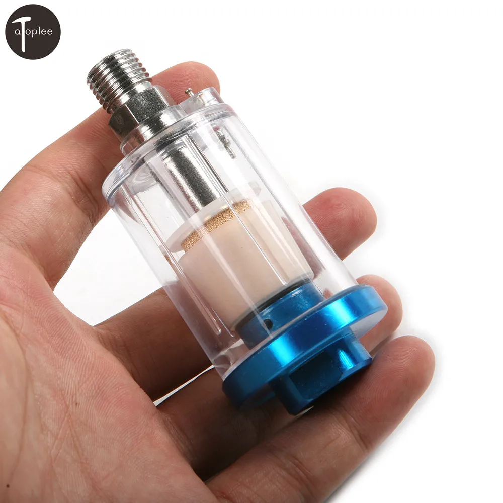 Wholesale 10pcs 1/4'' Water Oil Separator Inline Air Hose Filter Moisture Trap For Air Compressor Paint Spray Gun 8.5*4cm
Wholesale 10pcs 1/4'' Water Oil Separator Inline Air Hose Filter Moisture Trap For Air Compressor Paint Spray Gun 8.5*4cm