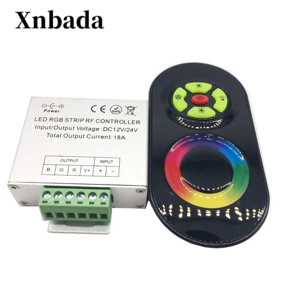 DC 12V/24V 18A 5# + RF Touch Panel Wireless Remote Controller For RGB Led Strip Light DC 12V/24V
DC 12V/24V 18A 5# + RF Touch Panel Wireless Remote Controller For RGB Led Strip Light DC 12V/24V