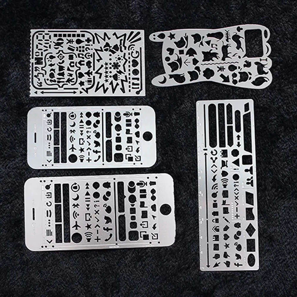 1PC DIY Portable Vintage Multi-function Hollow Ruler Stainless Steel Stencils Hollow Ruler Painting Stationery Student Supplies
1PC DIY Portable Vintage Multi-function Hollow Ruler Stainless Steel Stencils Hollow Ruler Painting Stationery Student Supplies