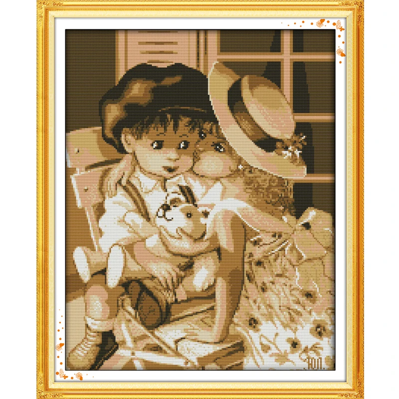 When I was a child Patterns Cross Stitch Kits 11CT Printed Fabric 14CT Canvas Counted Chinese Cross-stitch set Embroidery
When I was a child Patterns Cross Stitch Kits 11CT Printed Fabric 14CT Canvas Counted Chinese Cross-stitch set Embroidery