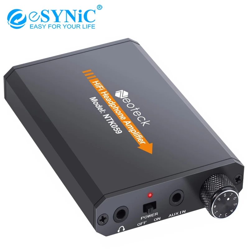 eSYNiC HiFi Headphone Earphone Amplifier Aux In Port For iPhone Android Music Player AMP 3.5mm Headphone Jack Aluminum Amplifier
eSYNiC HiFi Headphone Earphone Amplifier Aux In Port For iPhone Android Music Player AMP 3.5mm Headphone Jack Aluminum Amplifier