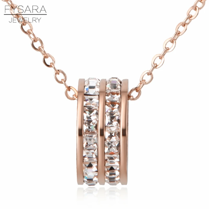 FYSARA Charming AAA Cubic Zirconia Crystals Double Rows Necklaces & Pendants Round Circle Love Necklaces Fashion Wedding Jewelry
FYSARA Charming AAA Cubic Zirconia Crystals Double Rows Necklaces & Pendants Round Circle Love Necklaces Fashion Wedding Jewelry