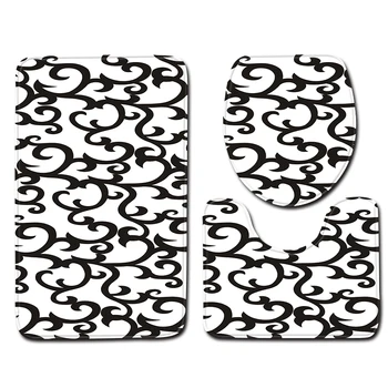 Nordic Simple Flower Toilet Bath Mat Carpet Rug Set Bathroom Shower Room Carpets Flannel Anti Slip 3pcs Black White Bath Mat Set
Nordic Simple Flower Toilet Bath Mat Carpet Rug Set Bathroom Shower Room Carpets Flannel Anti Slip 3pcs Black White Bath Mat Set
