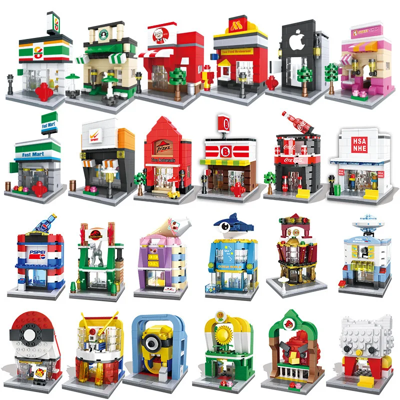 Mini City Street Architecture Drink Icecream Shop Phone Sports Store Supermarket Block Educational Brick Toy For Kids
Mini City Street Architecture Drink Icecream Shop Phone Sports Store Supermarket Block Educational Brick Toy For Kids