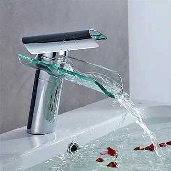 VOGVIGO Bathroom Faucet Advanced Modern glass waterfall contemporary Chrome Brass Bathroom basin sink Mixer waterfall Tap 2019
VOGVIGO Bathroom Faucet Advanced Modern glass waterfall contemporary Chrome Brass Bathroom basin sink Mixer waterfall Tap 2019