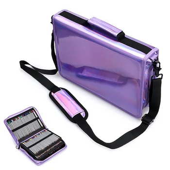 160 Slot Pencil Bag Neat Laser Color Surface Multifunctional Shoulder Storage Bag Pen Case Pencil Holder Drawing Esentials
160 Slot Pencil Bag Neat Laser Color Surface Multifunctional Shoulder Storage Bag Pen Case Pencil Holder Drawing Esentials