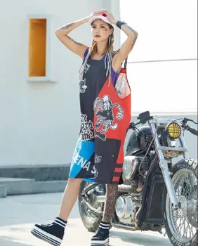 New Summer Hip Hop Dance Pants Women Jumpsuits Overalls Strap Printed Personality Splicing Suspender Calf Length Pants
New Summer Hip Hop Dance Pants Women Jumpsuits Overalls Strap Printed Personality Splicing Suspender Calf Length Pants