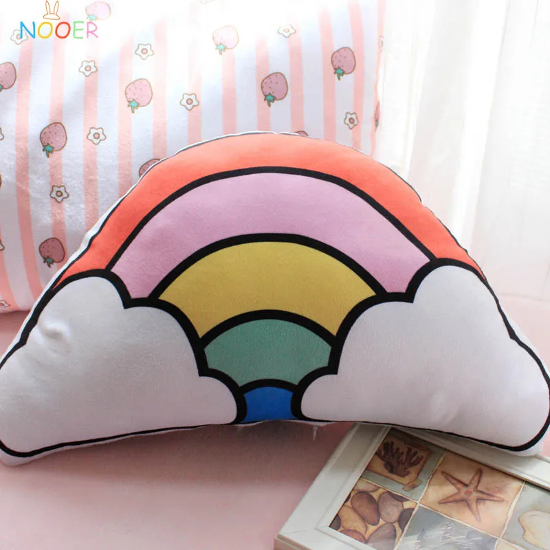 Новая мягкая плюшевая подушка Nooer Rainbow Cloud диванная милые плюшевые игрушки для
