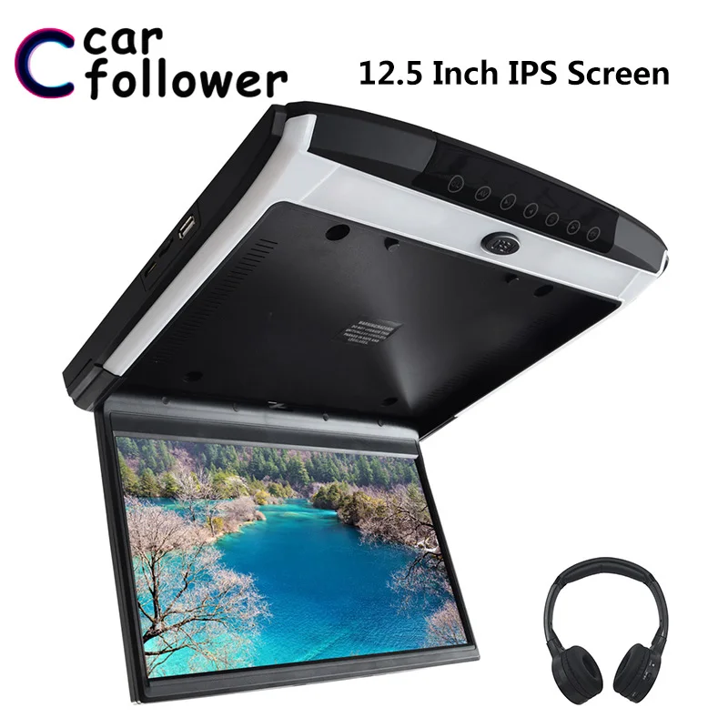 Car Monitor 12.5 Inch HD 1080P IPS Car Roof Screen Flip Down Touch Button DVD Player MP5 Support USB/SD/HDMI/Sperker/IR/FM 
Car Monitor 12.5 Inch HD 1080P IPS Car Roof Screen Flip Down Touch Button DVD Player MP5 Support USB/SD/HDMI/Sperker/IR/FM