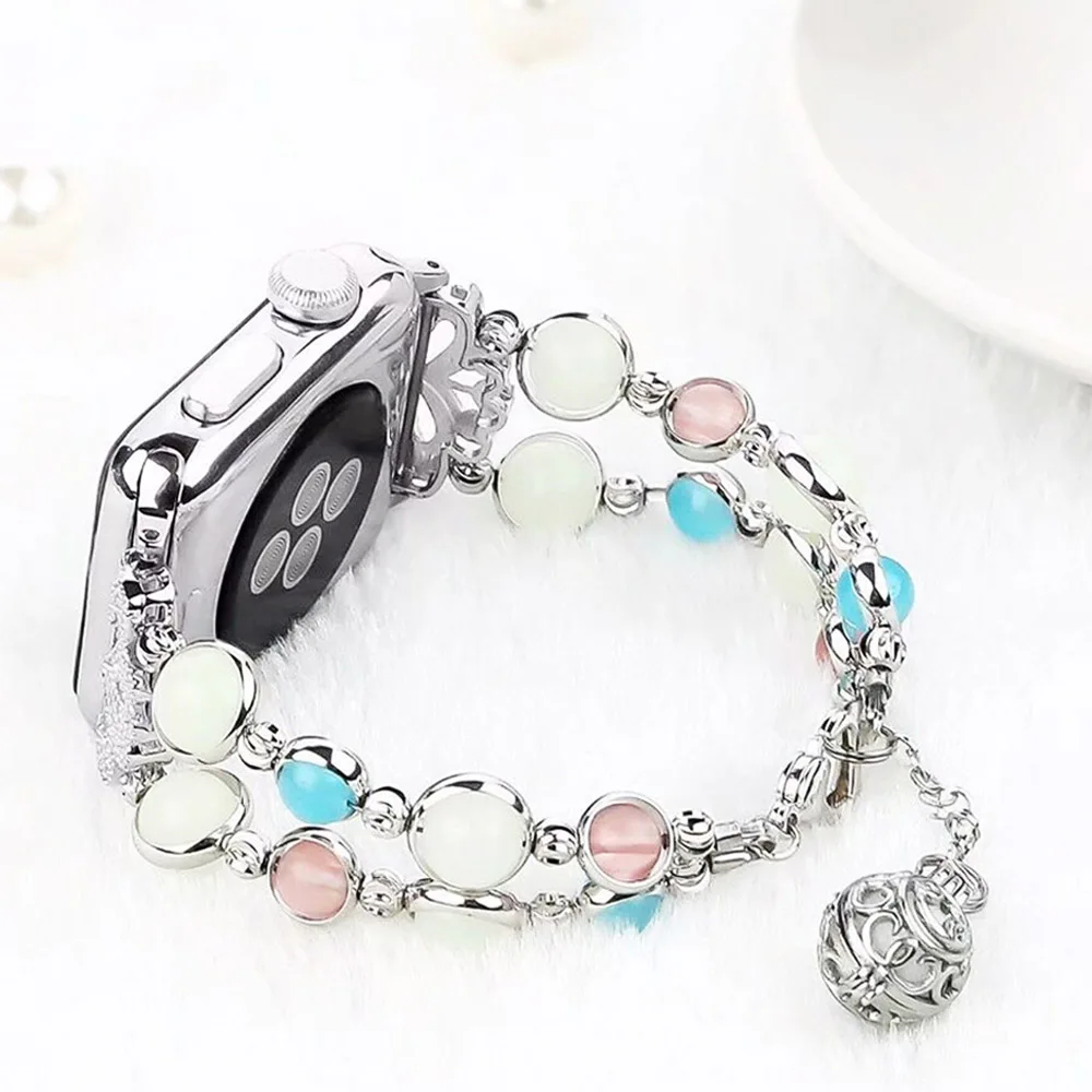 Luxury Women Ladies Watch Bracelet Band for Apple Watch Series 5 4 3 2 1 Strap Fashionable Handmade Beaded Link 38/42/40/44mm
Luxury Women Ladies Watch Bracelet Band for Apple Watch Series 5 4 3 2 1 Strap Fashionable Handmade Beaded Link 38/42/40/44mm