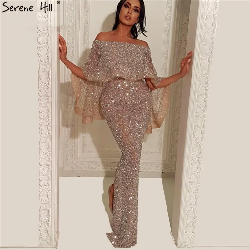 Silver Full Beading Backless Luxury Evening Dresses 2019 Sleeveless Tassel Mermaid Sexy Gowns Real Photo LA60919 | Свадьбы и