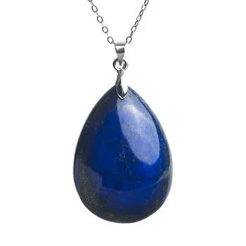Genuine Natural Blue Lapis Lazuli Gemstone Water Drop Bead Crystal Pendant 37x27x7mm
Genuine Natural Blue Lapis Lazuli Gemstone Water Drop Bead Crystal Pendant 37x27x7mm
