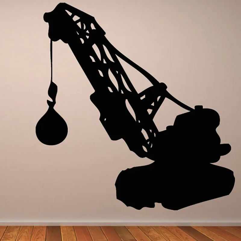 Hot Sale Self Adhesive Home Decor Vinyl Design Crane And Wrecking Ball Wall Sticker For Living Room
Hot Sale Self Adhesive Home Decor Vinyl Design Crane And Wrecking Ball Wall Sticker For Living Room