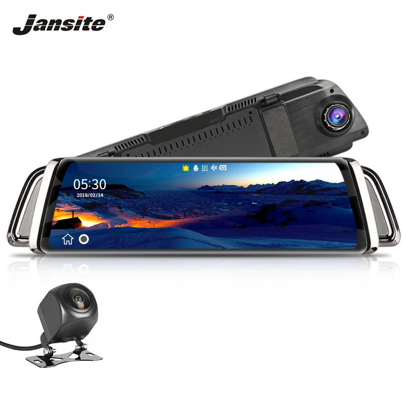 

Jansite 10" car dvr camera dash cam Cycle Recording Motion Detection Night Vision 1920x1080 Micro TF Rear View Image G-sensor