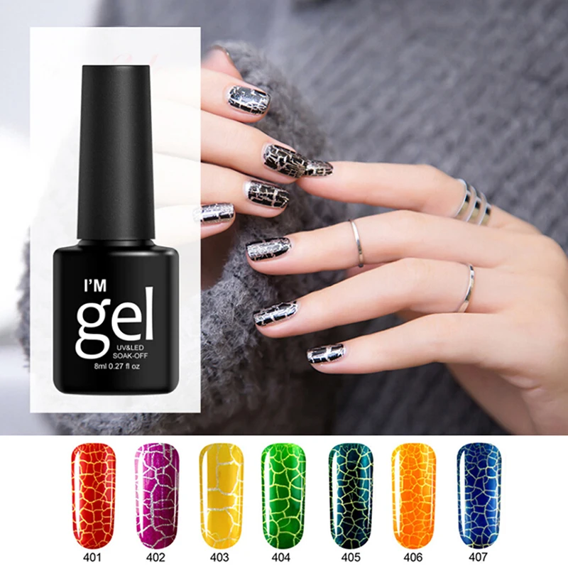 8ml Soak Off Crackle Nail Polish Perfect Cracking Nail Lacquer Primer Quick Drying DIY Beauty Nail Art Tools
8ml Soak Off Crackle Nail Polish Perfect Cracking Nail Lacquer Primer Quick Drying DIY Beauty Nail Art Tools
