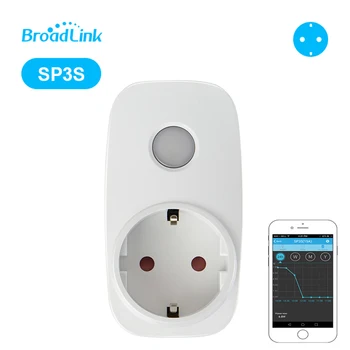 Broadlink SP3S EU Control Smart Wireless WiFi Power Socket Power Plug 16A 3500w with Energy Meter IOS Android Remote Control
Broadlink SP3S EU Control Smart Wireless WiFi Power Socket Power Plug 16A 3500w with Energy Meter IOS Android Remote Control
