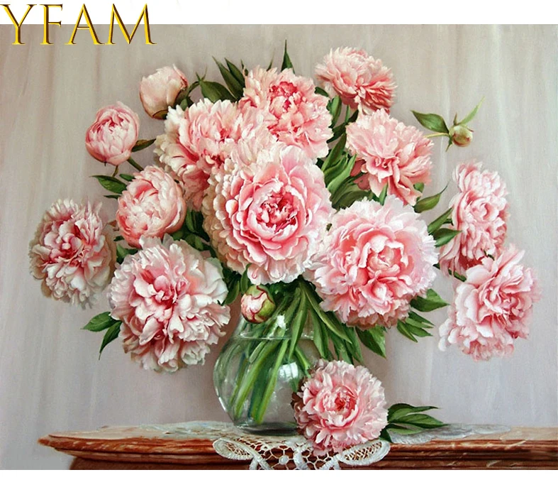 DIY Painting By Numbers Drawing Pink Peony Flower Oil Pictures Kits Hand Painted Coloring On Canvas Home Decorative Wall Artwork
DIY Painting By Numbers Drawing Pink Peony Flower Oil Pictures Kits Hand Painted Coloring On Canvas Home Decorative Wall Artwork