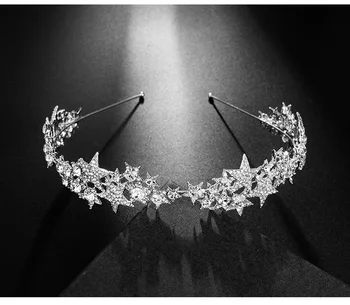 Le Liin Wedding Tiara Star Crown Rhinestone Tiara Bridal Hair Accessories Wedding Head Piece Star Silver Tiara for Celestial
Le Liin Wedding Tiara Star Crown Rhinestone Tiara Bridal Hair Accessories Wedding Head Piece Star Silver Tiara for Celestial