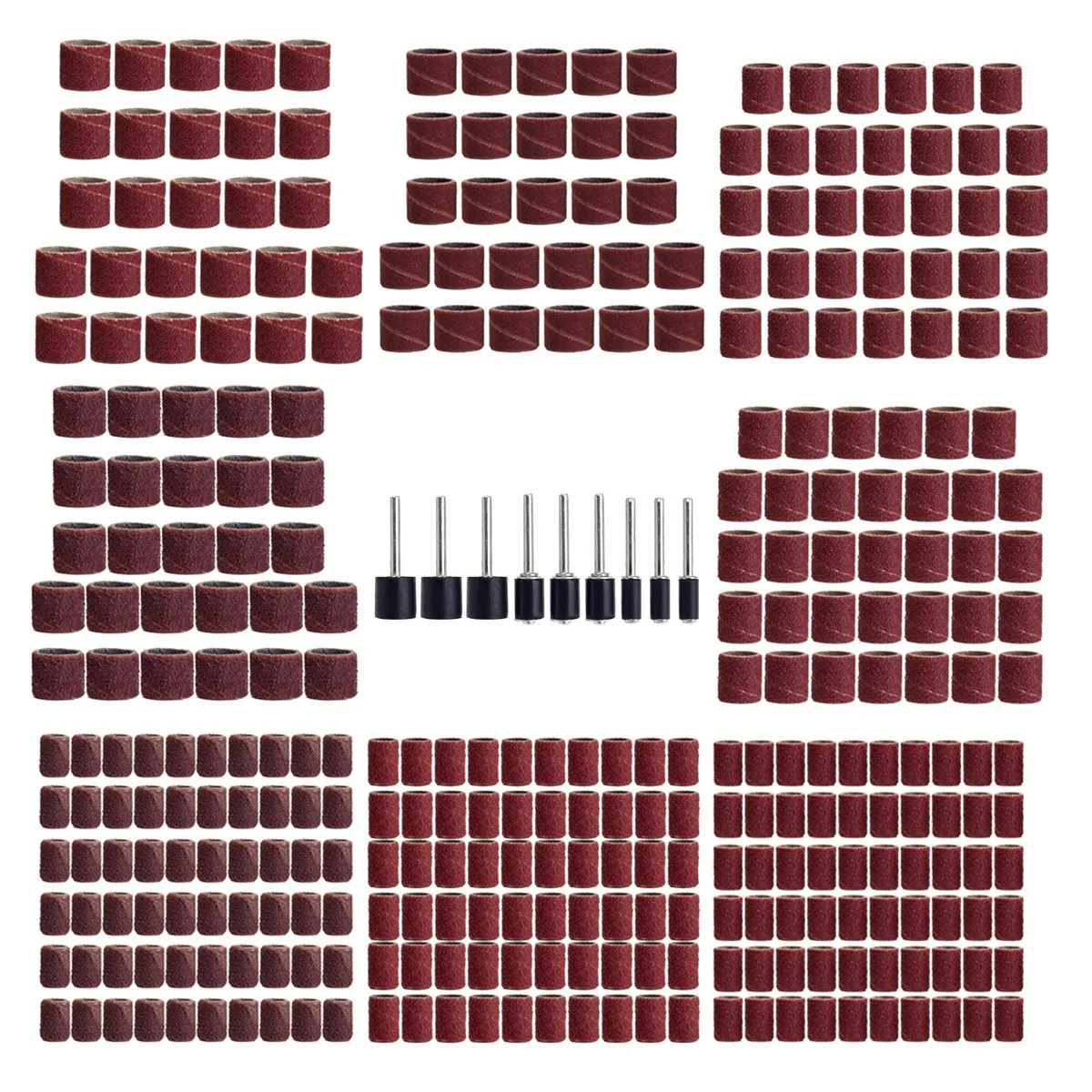 Doersupp 319Pcs/set 3/8 Inch 1/4 Inch 1/2 Inch Sanding For Band Drum Sleeve 60 120 320 Mix Grit Rotary Tool
Doersupp 319Pcs/set 3/8 Inch 1/4 Inch 1/2 Inch Sanding For Band Drum Sleeve 60 120 320 Mix Grit Rotary Tool