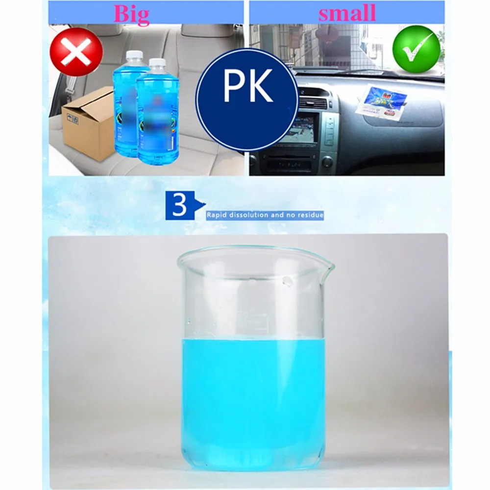 15pcs Car Windshield Glass Washer Cleaner Compact Effervescent Tablets Detergent random color
15pcs Car Windshield Glass Washer Cleaner Compact Effervescent Tablets Detergent random color