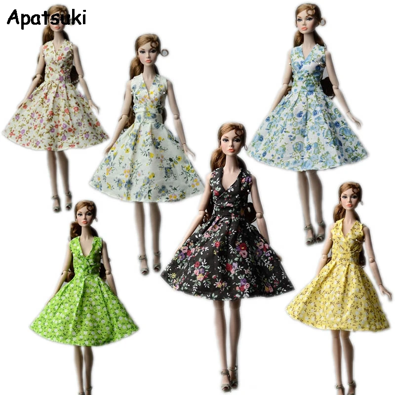 Countryside Floral Dress For Barbie Doll Clothes Party Gown Evening Dresses For Barbie Dolls Outfits 1/6 Dolls Accessories
Countryside Floral Dress For Barbie Doll Clothes Party Gown Evening Dresses For Barbie Dolls Outfits 1/6 Dolls Accessories