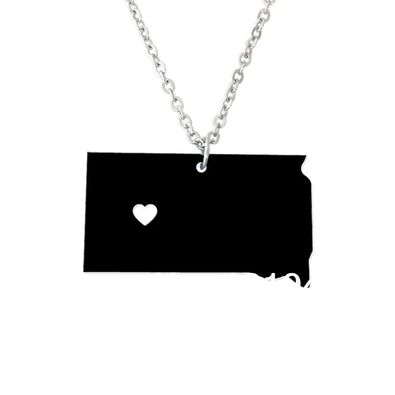 I heart South Dakota Necklace - Acrylic State Charm -Personalized State Necklace - Map necklace-Custom Map Pendant
I heart South Dakota Necklace - Acrylic State Charm -Personalized State Necklace - Map necklace-Custom Map Pendant