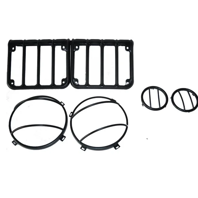 Tail Light HeadLight Parking Lamp Hoods Black Lamp Guard for Jeep Wrangler JK JKU 7" Headlight Guards +Turn Signal Light Covers
Tail Light HeadLight Parking Lamp Hoods Black Lamp Guard for Jeep Wrangler JK JKU 7" Headlight Guards +Turn Signal Light Covers