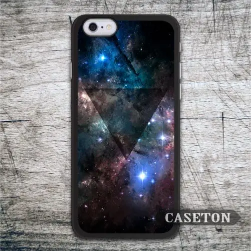 Deep Blue Nebula Triangle font b Case b font For font b iPhone b font font