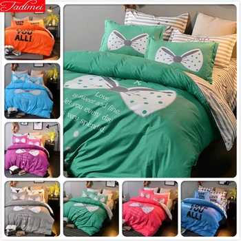 Bowknot Lover Sweet Bedlinens 3/4 pcs Bedding Set 1.5m 1.8m 2m 2.2m Flat Sheet Bed Linen King Queen Double Twin Size Duvet Cover
Bowknot Lover Sweet Bedlinens 3/4 pcs Bedding Set 1.5m 1.8m 2m 2.2m Flat Sheet Bed Linen King Queen Double Twin Size Duvet Cover