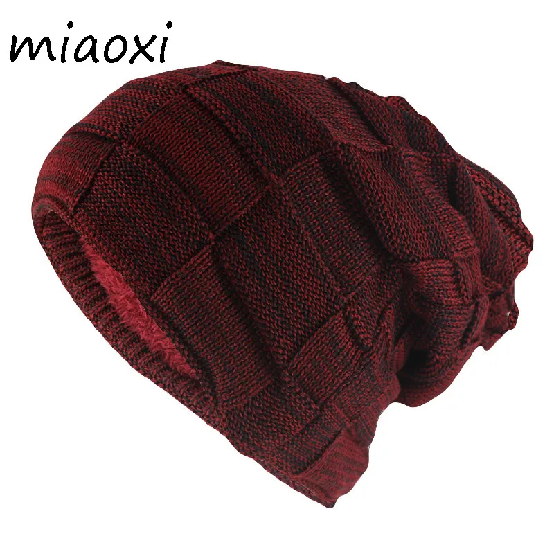 Фото Miaoxi кепки в стиле &quotхип-хоп мода для взрослых Зимние шапки Скалли бини вязаные