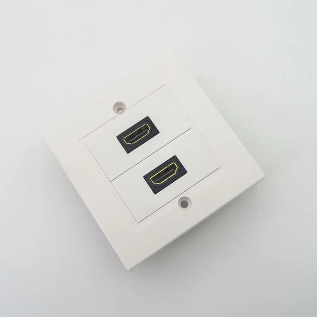 wearable devices Twin Whte HDMI Lead Wall Plate Full HD 1080 TV Cable Faceplate Socket Connector dropshipping
wearable devices Twin Whte HDMI Lead Wall Plate Full HD 1080 TV Cable Faceplate Socket Connector dropshipping
