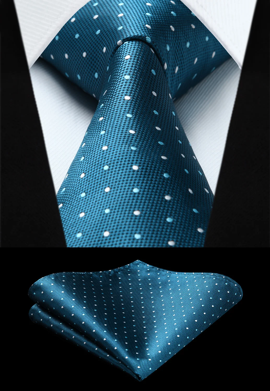 Woven Men Blue White Tie Polka Dot Necktie Handkerchief Set#TD611B8S Party Wedding Classic Fashion Pocket Square Tie
Woven Men Blue White Tie Polka Dot Necktie Handkerchief Set#TD611B8S Party Wedding Classic Fashion Pocket Square Tie