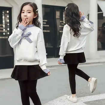 Fashion Girls Clothing Sets 2019 Spring Autumn Kids Clothes Beauty Bowknot Decoration 3T 4 5 6 7 8 9 10 11 12 Children Clothing
Fashion Girls Clothing Sets 2019 Spring Autumn Kids Clothes Beauty Bowknot Decoration 3T 4 5 6 7 8 9 10 11 12 Children Clothing