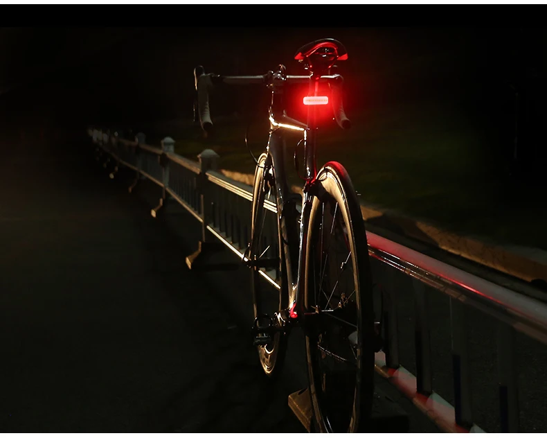 Top 2600mAh Bicycle Light Bike Cycling Waterproof Taillight 9 LED Super Light With USB Rechargable Safety Night Riding Rear Light 15