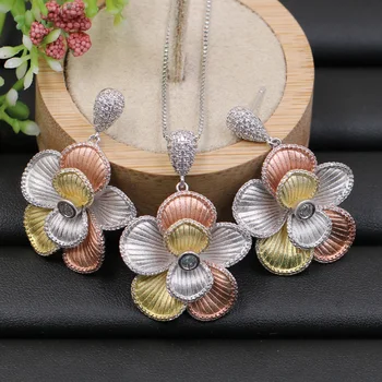 Lanyika Jewelry Set Arabic Distinctive Flowers Necklace with Earrings for Engagement Banquet Wedding Popular Luxury Best Gifts
Lanyika Jewelry Set Arabic Distinctive Flowers Necklace with Earrings for Engagement Banquet Wedding Popular Luxury Best Gifts