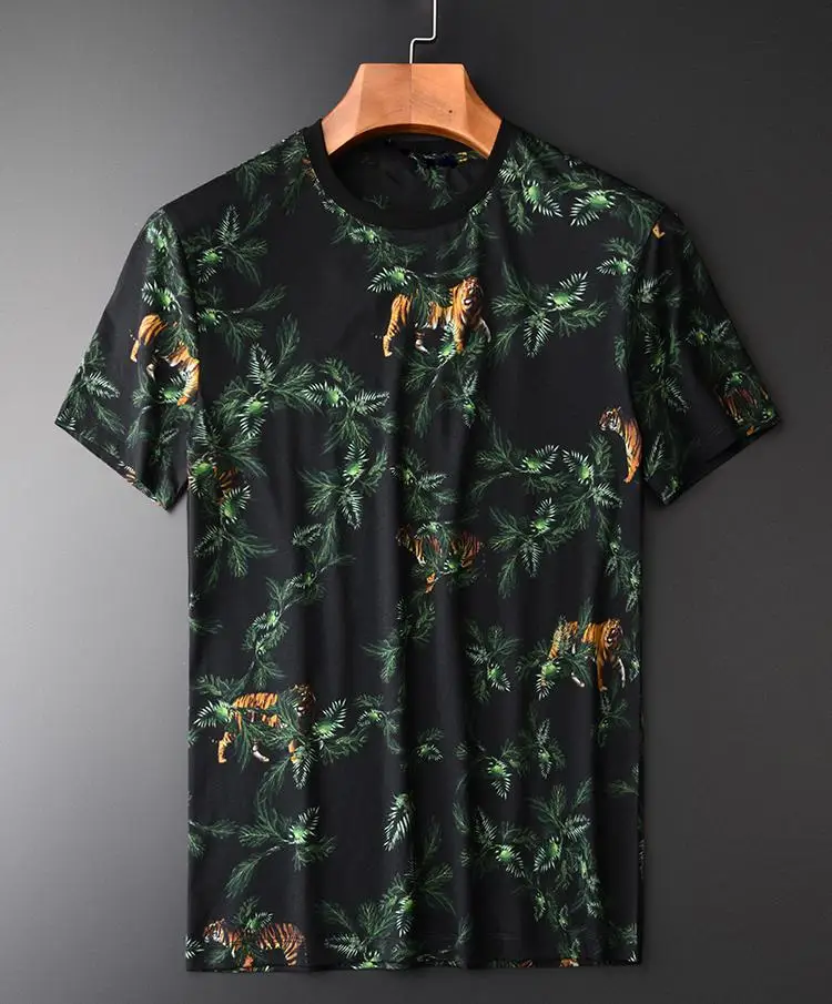 Minglu Summer Men T-shirt Luxury Tiger Allover Printed Short Sleeve Mens T-shirts Plus Size 4xl 100% Cotton Slim Male T-shirts
Minglu Summer Men T-shirt Luxury Tiger Allover Printed Short Sleeve Mens T-shirts Plus Size 4xl 100% Cotton Slim Male T-shirts