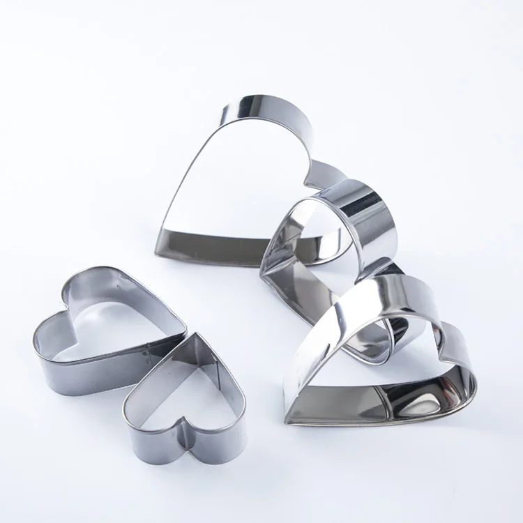 5 pcs/ set of stainless steel biscuit knife heart-shaped biscuit stamp chocolate cutting mold cake decoration fish cake tool DIY
5 pcs/ set of stainless steel biscuit knife heart-shaped biscuit stamp chocolate cutting mold cake decoration fish cake tool DIY