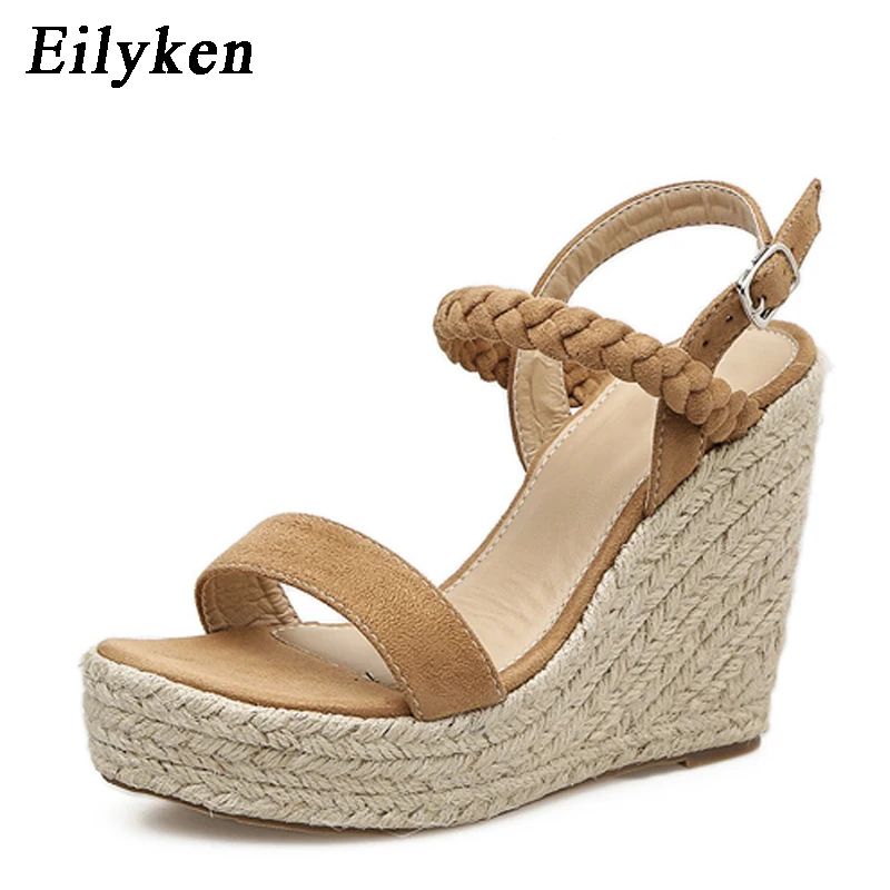 Eilyken 2020 New Buckle Strap Platform Wedges Sandals Open Peep Toe High Heels Espadrilles Casual Sandals Size 35-40 Black Brown
Eilyken 2020 New Buckle Strap Platform Wedges Sandals Open Peep Toe High Heels Espadrilles Casual Sandals Size 35-40 Black Brown