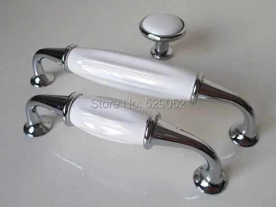 96mm White Dresser Knobs Drawer Pulls Handles Ceramic Kitchen Cabinet Door Knobs Silver Furniture Knob Pull Porcelain Handle
96mm White Dresser Knobs Drawer Pulls Handles Ceramic Kitchen Cabinet Door Knobs Silver Furniture Knob Pull Porcelain Handle