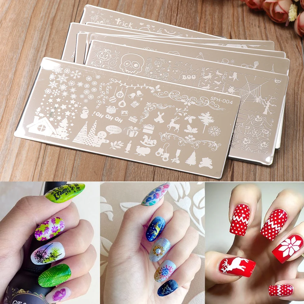 1PC Stainless Steel Christmas Rectangle Nail Art Image Stamping Plates Nail Stencils DIY Stamping Tools Nail Accessories
1PC Stainless Steel Christmas Rectangle Nail Art Image Stamping Plates Nail Stencils DIY Stamping Tools Nail Accessories