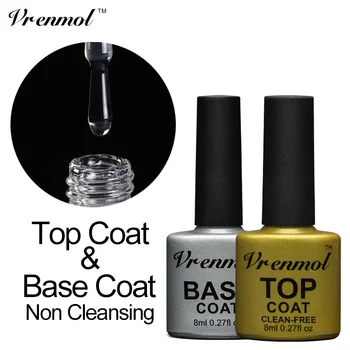 Vrenmol Nail Gel Top Coat Top It Off Base Coat Foundation for UV Gel Polish Non Clean Top Base Coat Primer Sticker for Nails
Vrenmol Nail Gel Top Coat Top It Off Base Coat Foundation for UV Gel Polish Non Clean Top Base Coat Primer Sticker for Nails