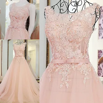 bruidsjurken boat neck corset back tulle sleeveless A line wedding dress with pink beads real photos robe de mariee
bruidsjurken boat neck corset back tulle sleeveless A line wedding dress with pink beads real photos robe de mariee
