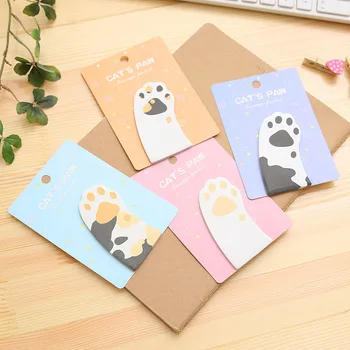 Mini Portable kawaii Cat Paw Adhesive Paper Sticker Memo Pad Sticky Notes Office School Stationery Decoration Writing Paper
Mini Portable kawaii Cat Paw Adhesive Paper Sticker Memo Pad Sticky Notes Office School Stationery Decoration Writing Paper