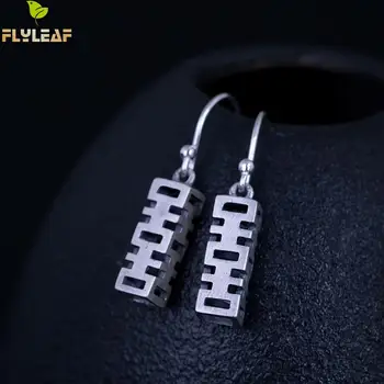 Flyleaf Lucky Meaning Chinese Character Dangle Earrings For Women 100% 925 Sterling Silver Vintage Style Jewelry 
Flyleaf Lucky Meaning Chinese Character Dangle Earrings For Women 100% 925 Sterling Silver Vintage Style Jewelry